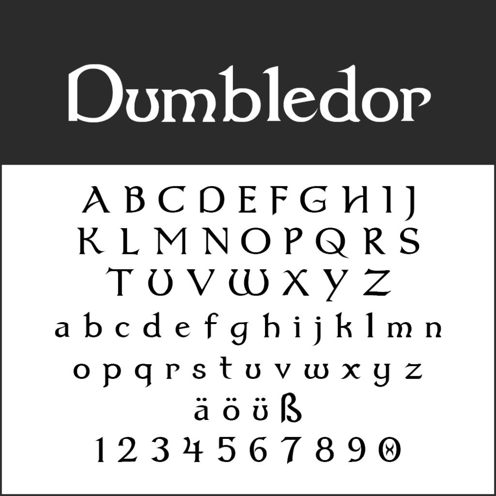 what font is identical to harry potter font google docs